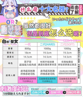 GXP Japan White Silk Wall Girl – 2nd Generation (HARD Version) 1KG Net Weight