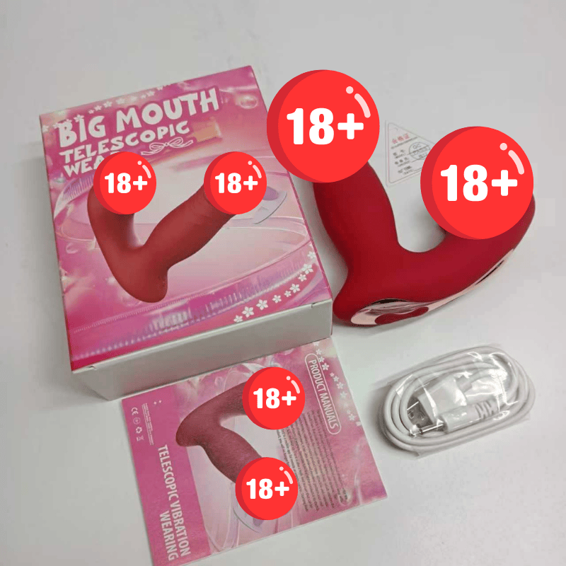 Big Mouth Thrusting Egg with Licking Tongue, Heating & Vibration Sof Big Mouth Thrusting Egg with Licking Tongue, Heating & Vibration Sof