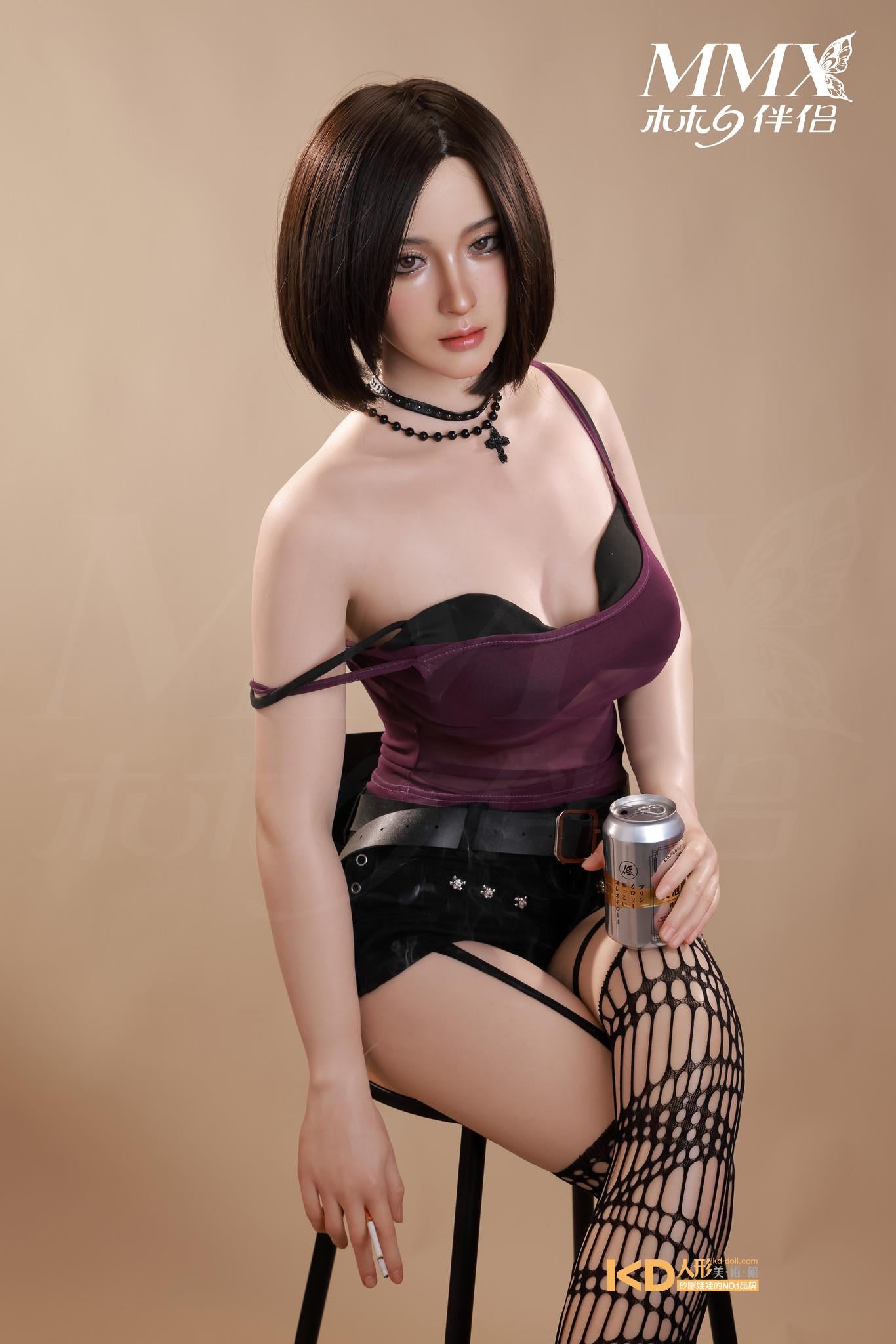 MMX Doll Full  Silicone Companion Doll, 165cm - Type B, Mengqi (with partial skin texture)