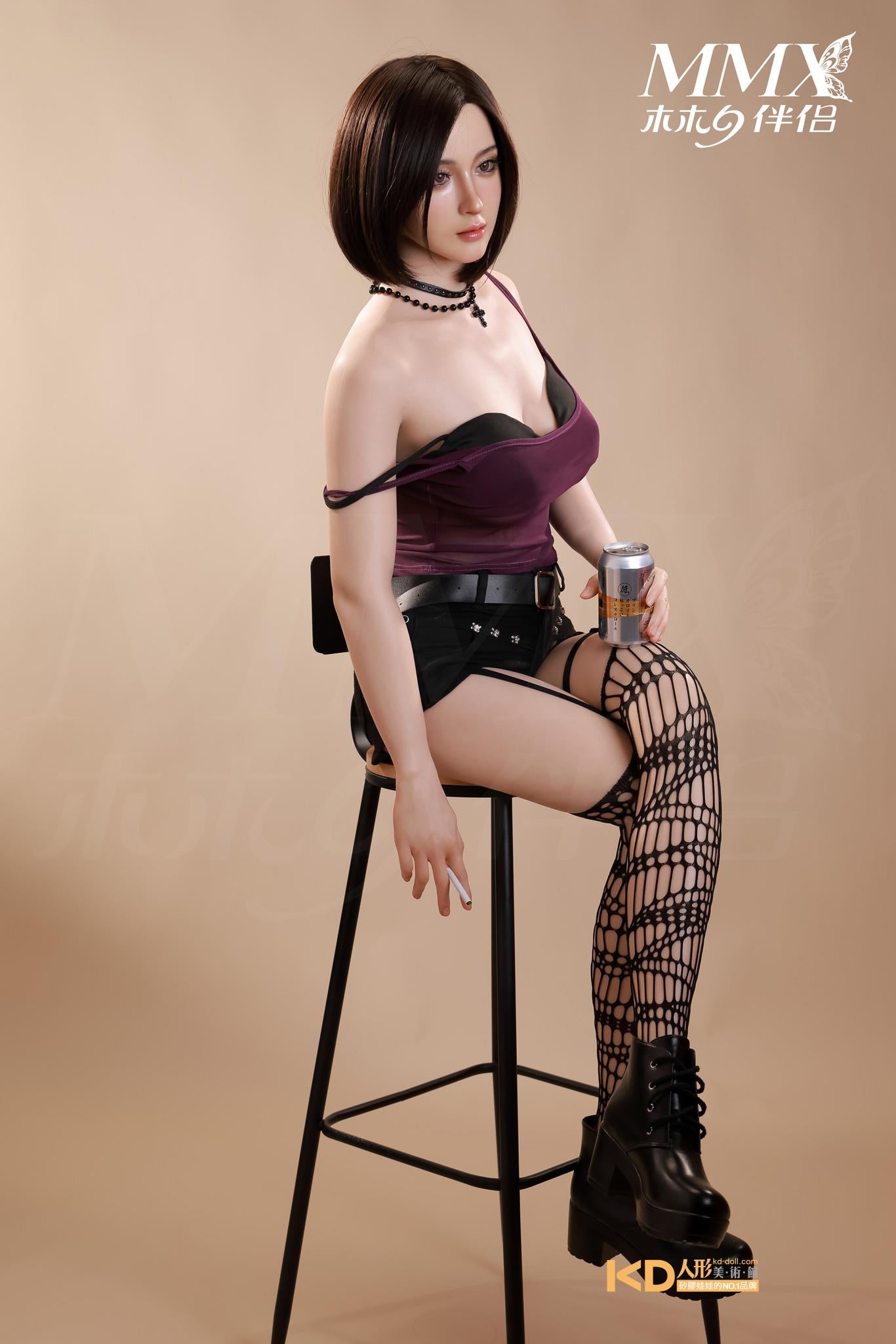 MMX Doll Full  Silicone Companion Doll, 165cm - Type B, Mengqi (with partial skin texture)
