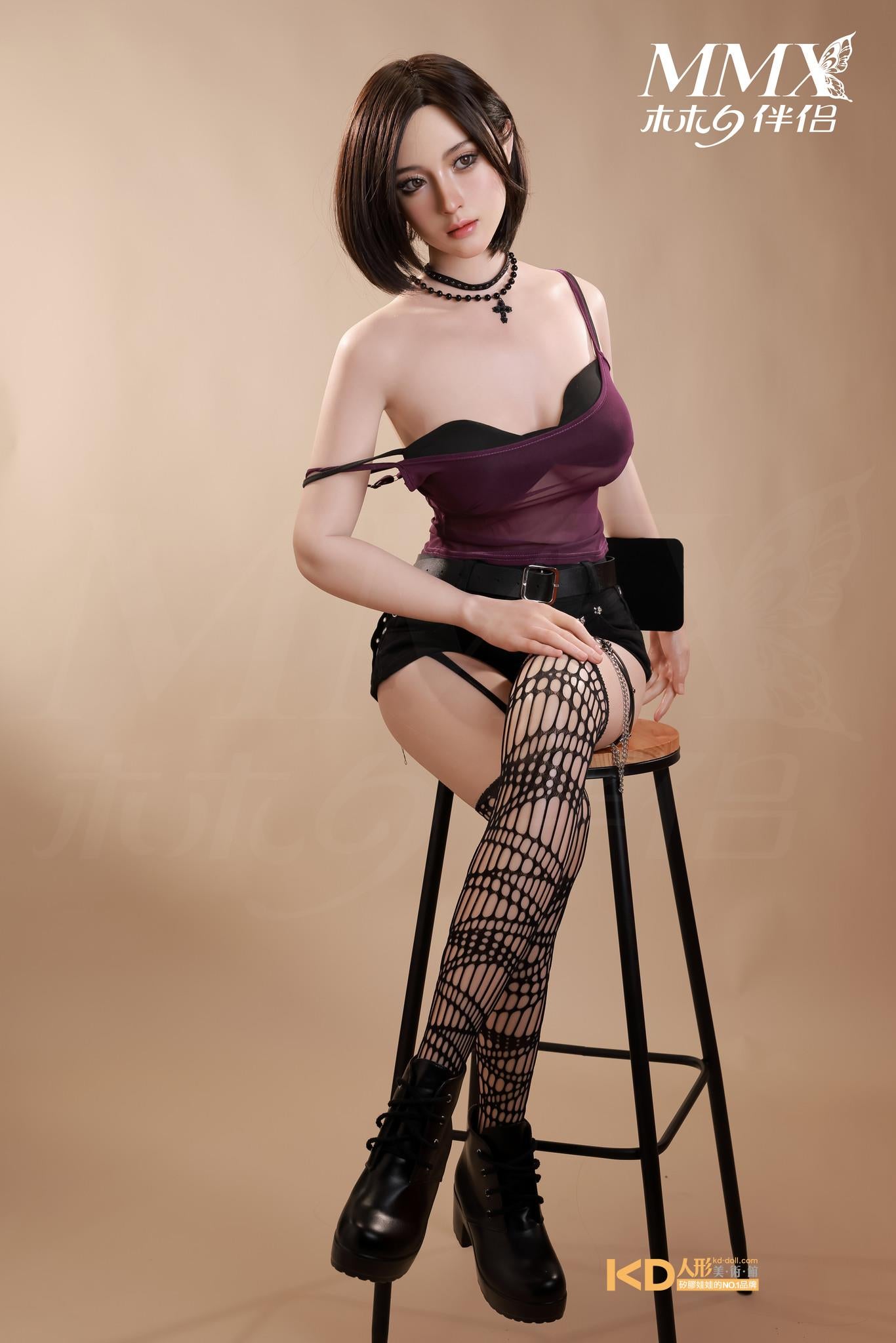 MMX Doll Full  Silicone Companion Doll, 165cm - Type B, Mengqi (with partial skin texture)