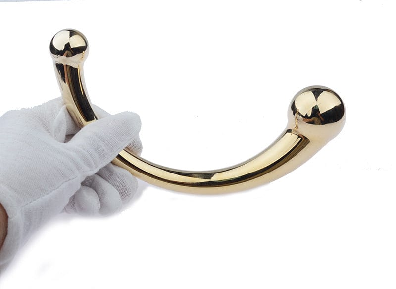 Stainless Steel Wand Dual Tail Anal Plug For Couple Unisex Prostate Massager