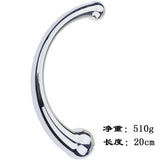 Stainless Steel Wand Dual Tail Anal Plug For Couple Unisex Prostate Massager