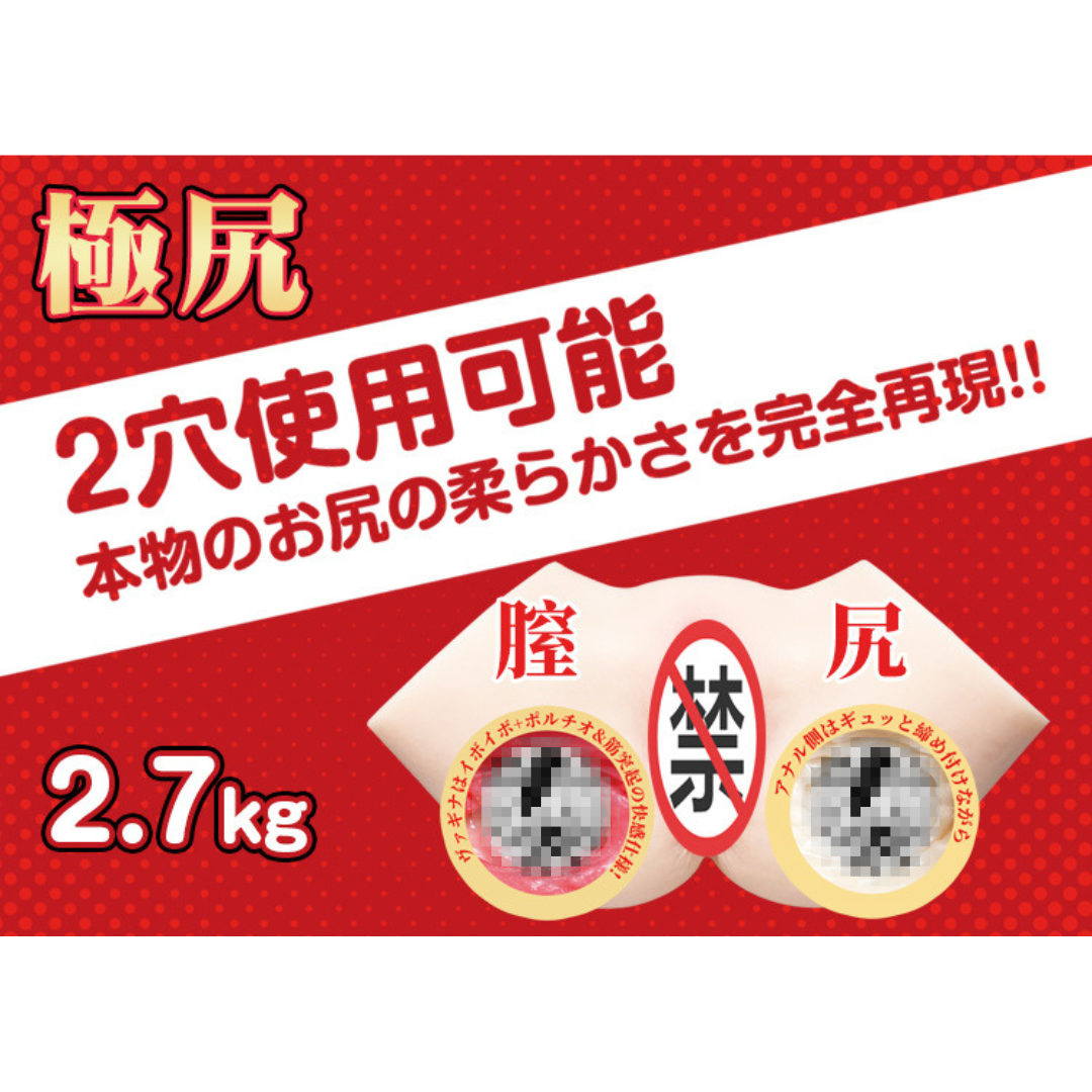 Japan FM Hashimoto 2.7kg Hip Masturbator Electric Oral Cup Adult Toy 日本 FM 桥本 3 公斤电臀飞机杯 电动口交杯