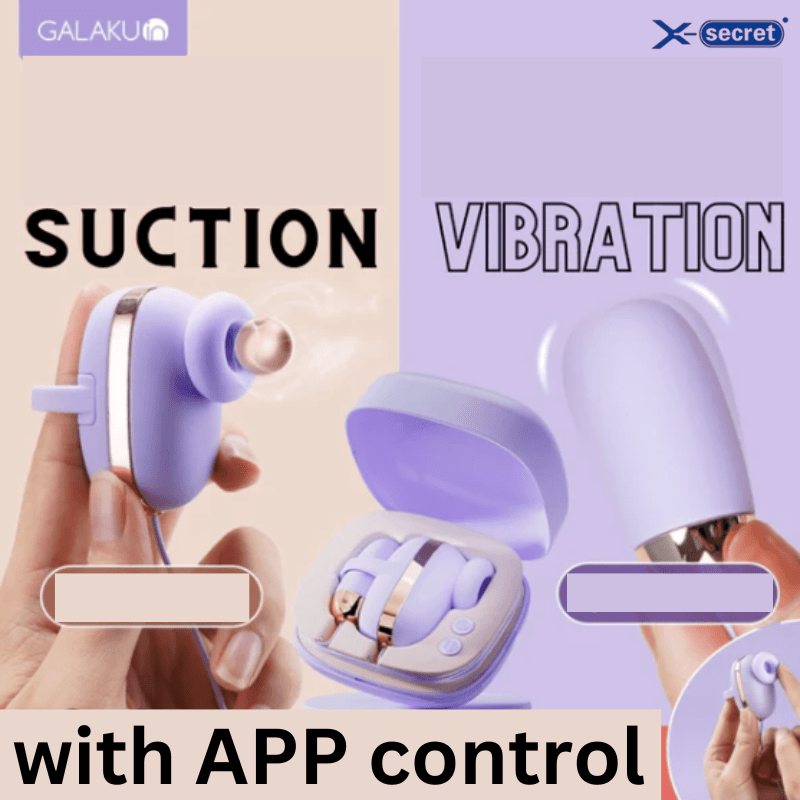 Galaku Magic Cube Vibration Suction 2 in 1 Vibrator With App Long Distance