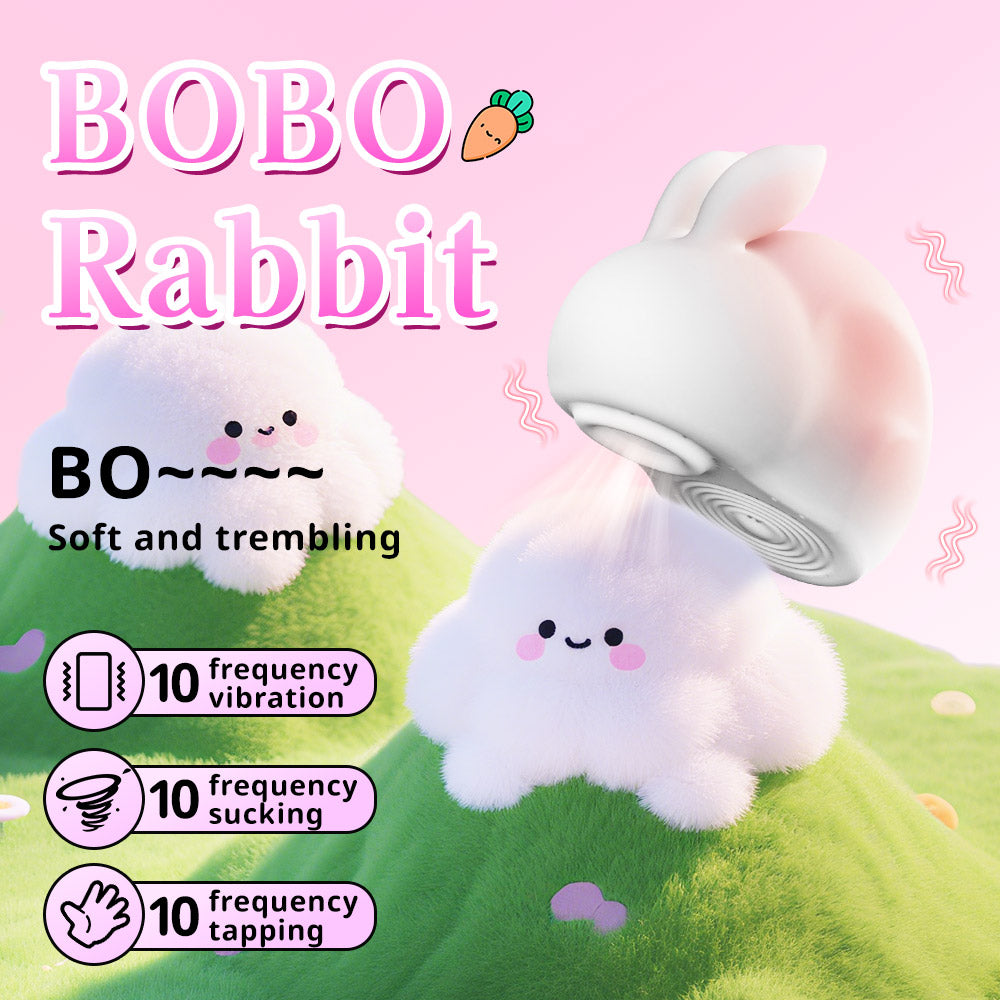 Yeain Bobo Rabbit Suction Vibrating Egg – Women’s Adult Pleasure Toy, Masturbator Device, Vibrating Clitoral Stimulator for Female Orgasm  夜樱啵啵兔 无线吮吸震动蛋 女士按摩器