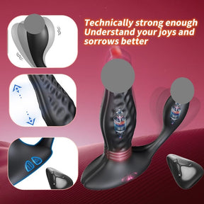 Yeain Dual Motor Remote Control Prostate Massager Vibrating Anal Plug 双马达遥控前列腺按摩器震动肛塞男用