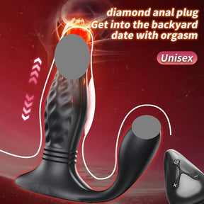 Yeain Dual Motor Remote Control Prostate Massager Vibrating Anal Plug 双马达遥控前列腺按摩器震动肛塞男用