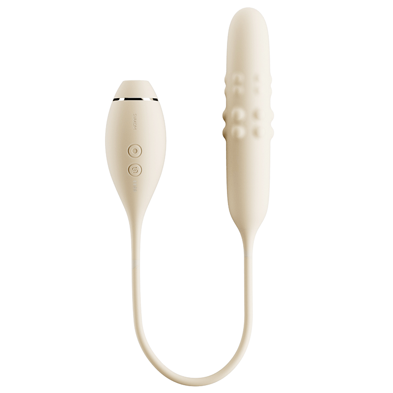 SVAKOM Triple Sensation Suction Vibrator Rotating Bead Wand  司沃康暴吸伸缩转珠吮吸震动按摩器