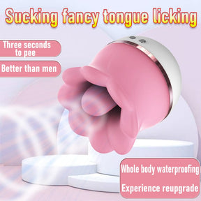 QM Kiss Flower Sucking and Licking and vibrate Multi-functional vibrator