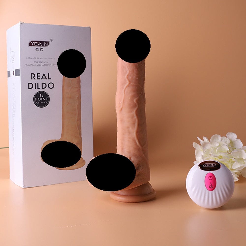 Yeain Realistic Dildo For Her Heating Thrusting Swing Huge Didlo 21CM With Remote Control