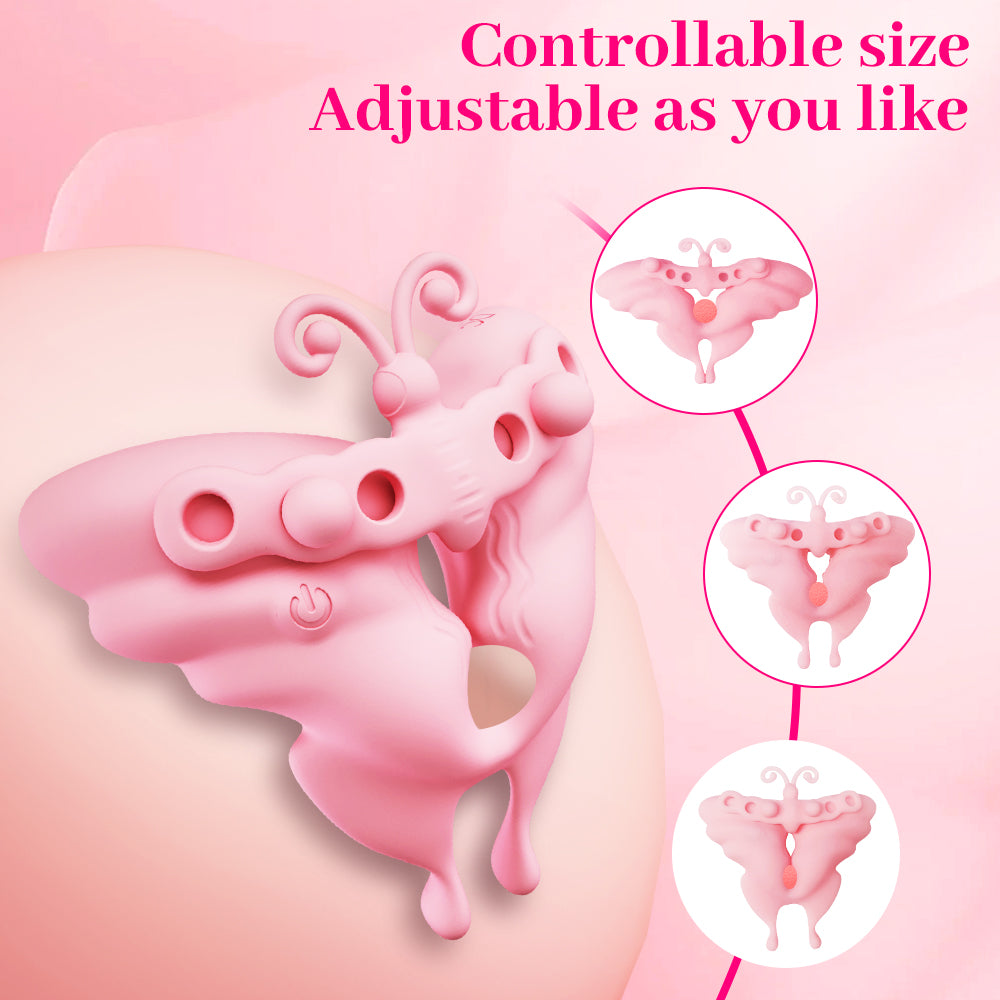 Yeain Butterfly Kiss Nipple Clamps with Vibration – Breast Massager, Adult Toy for Women 蝴蝶之吻振动乳头夹