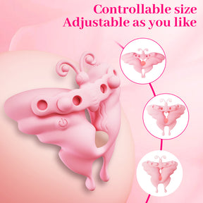 Yeain Butterfly Kiss Nipple Clamps with Vibration – Breast Massager, Adult Toy for Women 蝴蝶之吻振动乳头夹