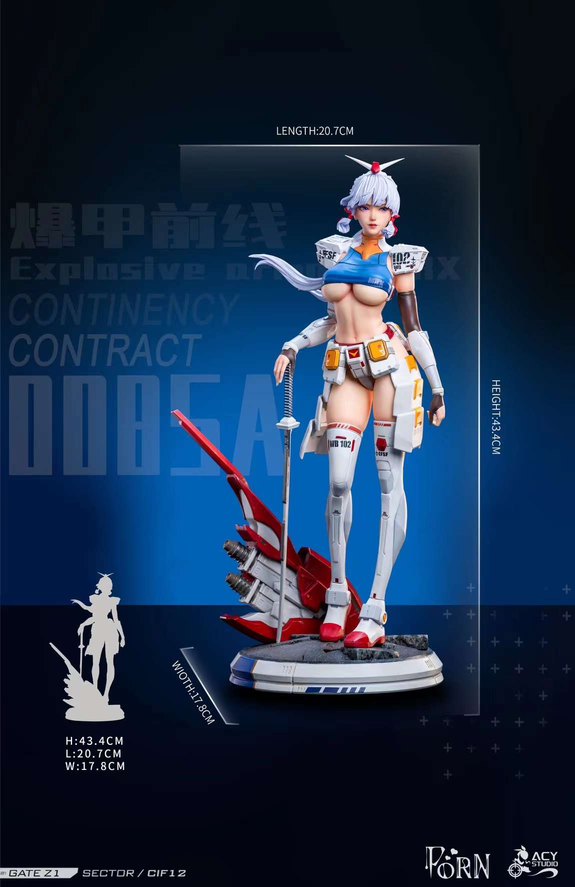 Porn Studio & Acy Studio - Genshin Impact RX-78-2 Gundam Ayaka Collectibles