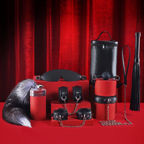 Room Fun BDSM Heavy Industry PU Leather Bondage Kits For Couple Play 8 IN 1