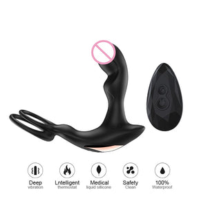 Dibe Traci Prostate Massager For Him Love Ring Strong Heating Vibration with Remote