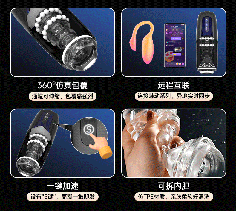 Magic Xone Remote Interactive Male Masturbator Cup – 360° Real Feel, App Control, Rechargeable