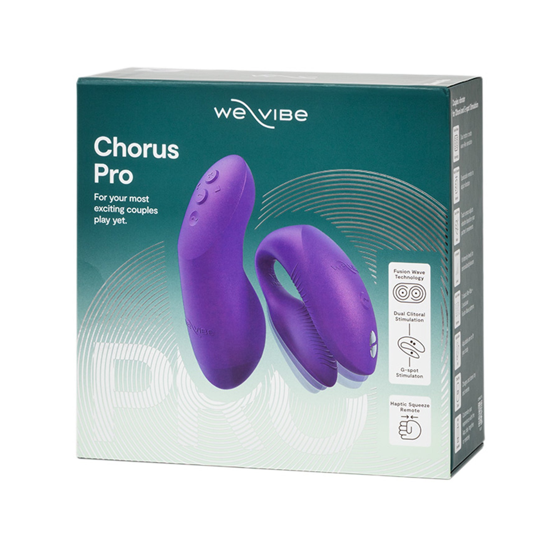 We-Vibe - Chorus Pro App-Controlled Couple Vibrator Electric  Black / Pink