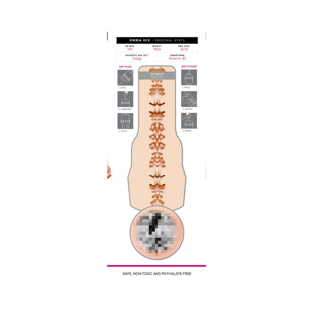 Fleshlight Girls - Syrup Emma Hix Pussy Male Masturbator