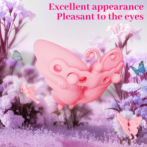 Yeain Butterfly Kiss Nipple Clamps with Vibration – Breast Massager, Adult Toy for Women 蝴蝶之吻振动乳头夹