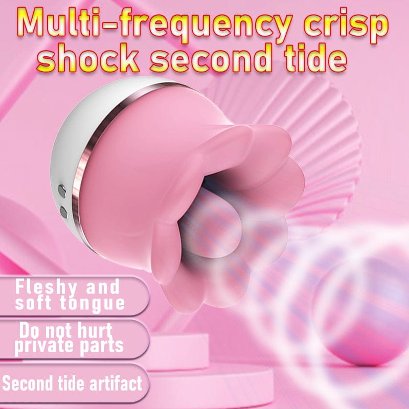 QM Kiss Flower Sucking and Licking and vibrate Multi-functional vibrator