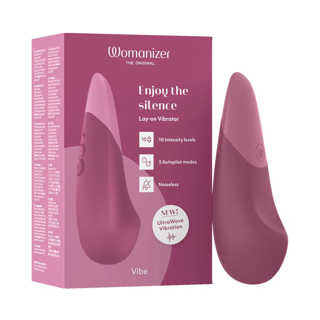 Womanizer Vibe  New Arrival  Silicone Rechargeable Clitoral Stimulator with Pleasure Air Technology