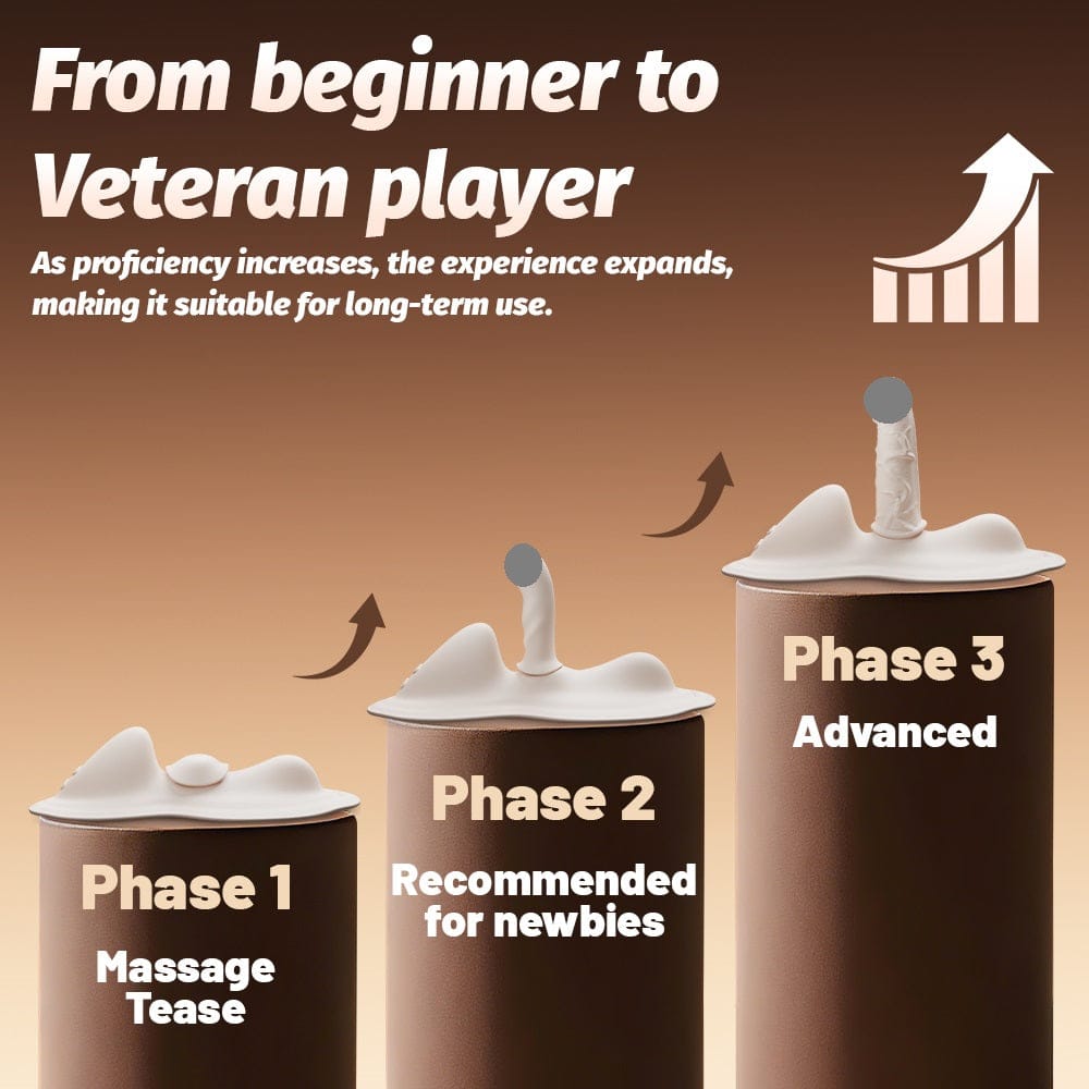 YEAIN APP Remote Control Vibrating Dildo Cushion – Heating, Telescopic & Detachable Design