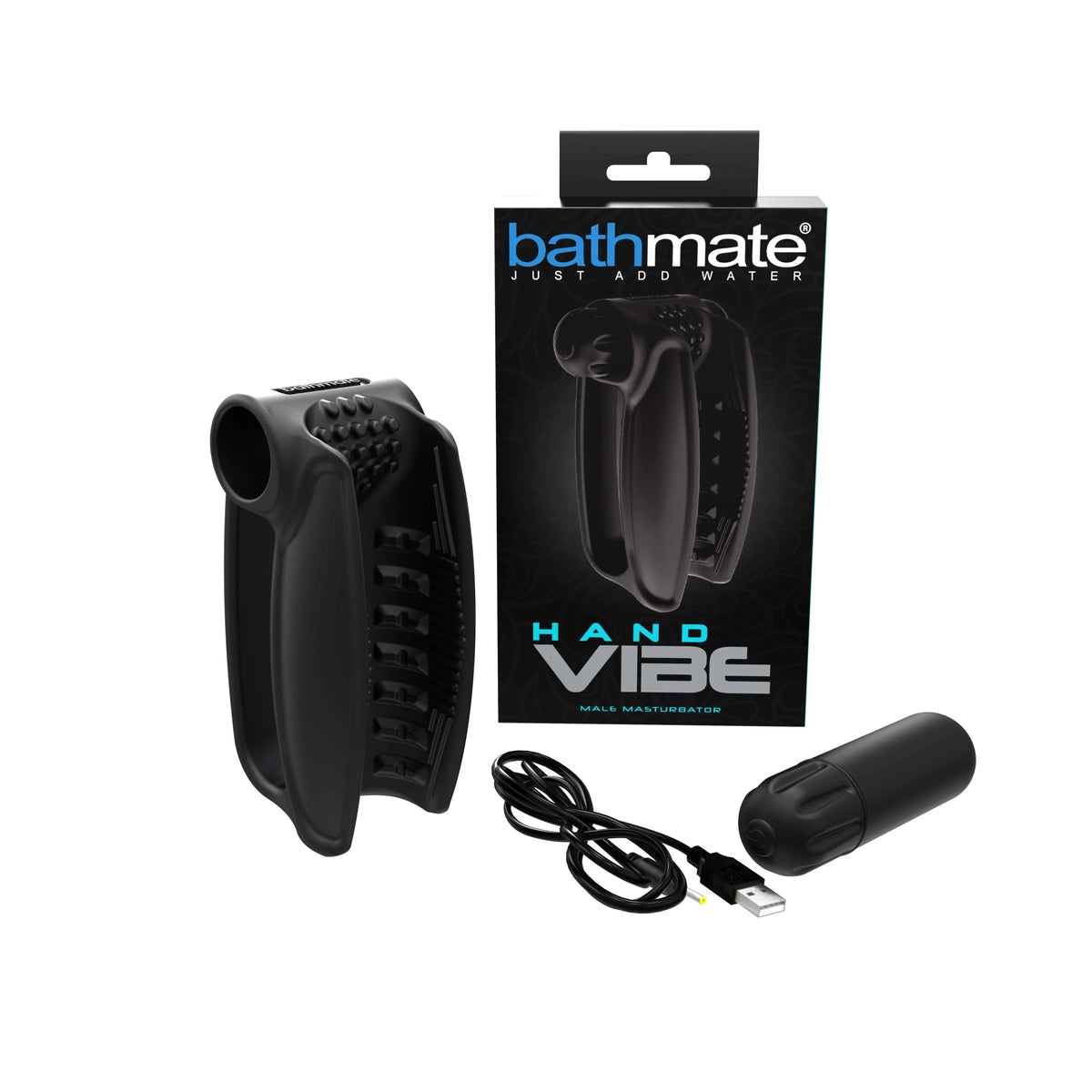 Bathmate - Hand Vibe Male Stroker Masturbator (Black)