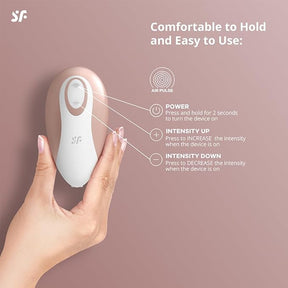 Satisfyer Deluxe Air Pulse Clitoral Stimulator | 11 Intensities | Waterproof & Rechargeable  女性气压脉冲阴蒂刺激器｜11档强度