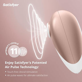 Satisfyer Deluxe Air Pulse Clitoral Stimulator | 11 Intensities | Waterproof & Rechargeable  女性气压脉冲阴蒂刺激器｜11档强度