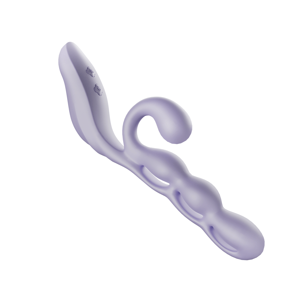 YEAIN Purple Grape App-Control Rabbit Vibrator with G-Spot & Clitoral Stimulation YEAIN 紫葡萄APP智能遥控兔耳震动棒女用