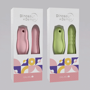 Galaku Little Little Dinasour Thrusting Suction Heating Machine Vibrator For Her