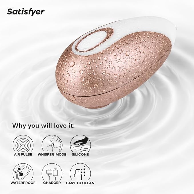 Satisfyer Deluxe Air Pulse Clitoral Stimulator | 11 Intensities | Waterproof & Rechargeable  女性气压脉冲阴蒂刺激器｜11档强度