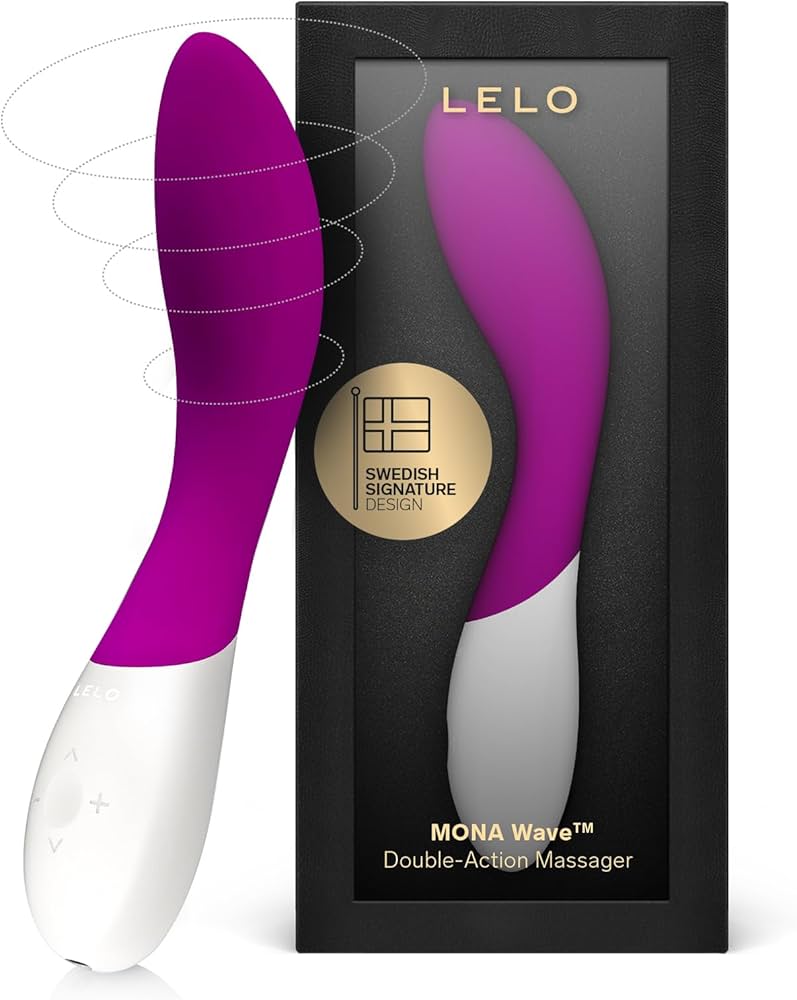 Lelo Mona Wave Rose & Black - Premium Vibrator with Wave Motion