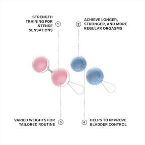 LELO Beads Mini Small Kegel Balls for Woman and for Beginners – Tone your Pelvic Floor with Weighted Balls Kit
