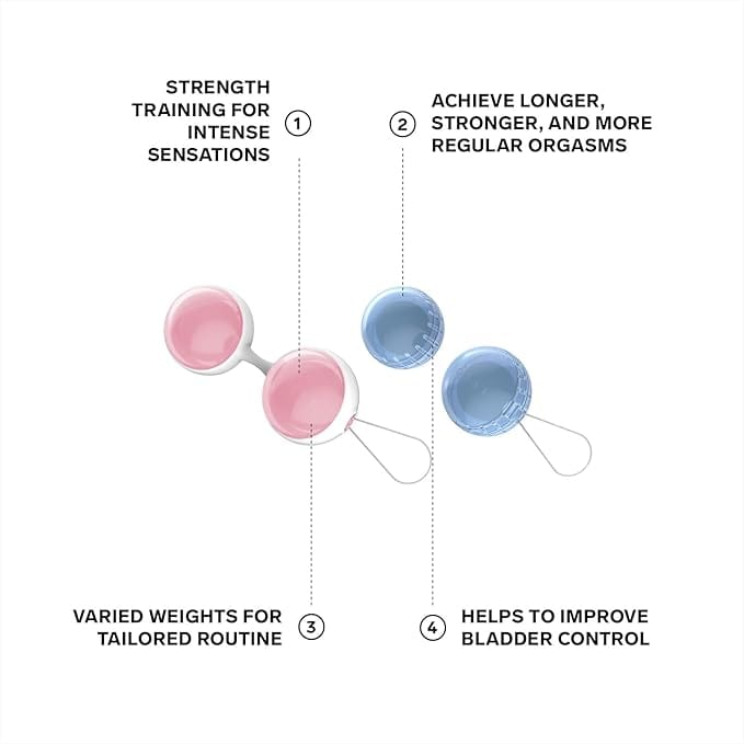 LELO Beads Mini Small Kegel Balls for Woman and for Beginners – Tone your Pelvic Floor with Weighted Balls Kit