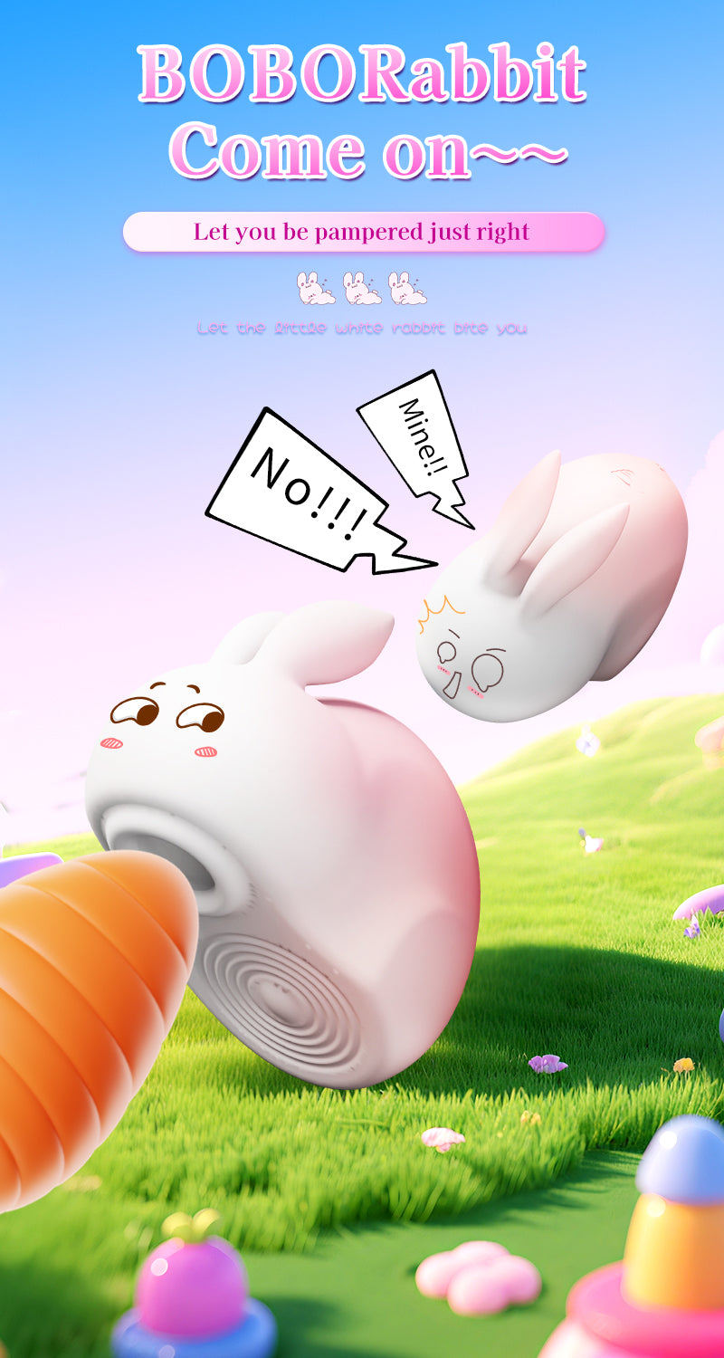 Yeain Bobo Rabbit Suction Vibrating Egg – Women’s Adult Pleasure Toy, Masturbator Device, Vibrating Clitoral Stimulator for Female Orgasm  夜樱啵啵兔 无线吮吸震动蛋 女士按摩器