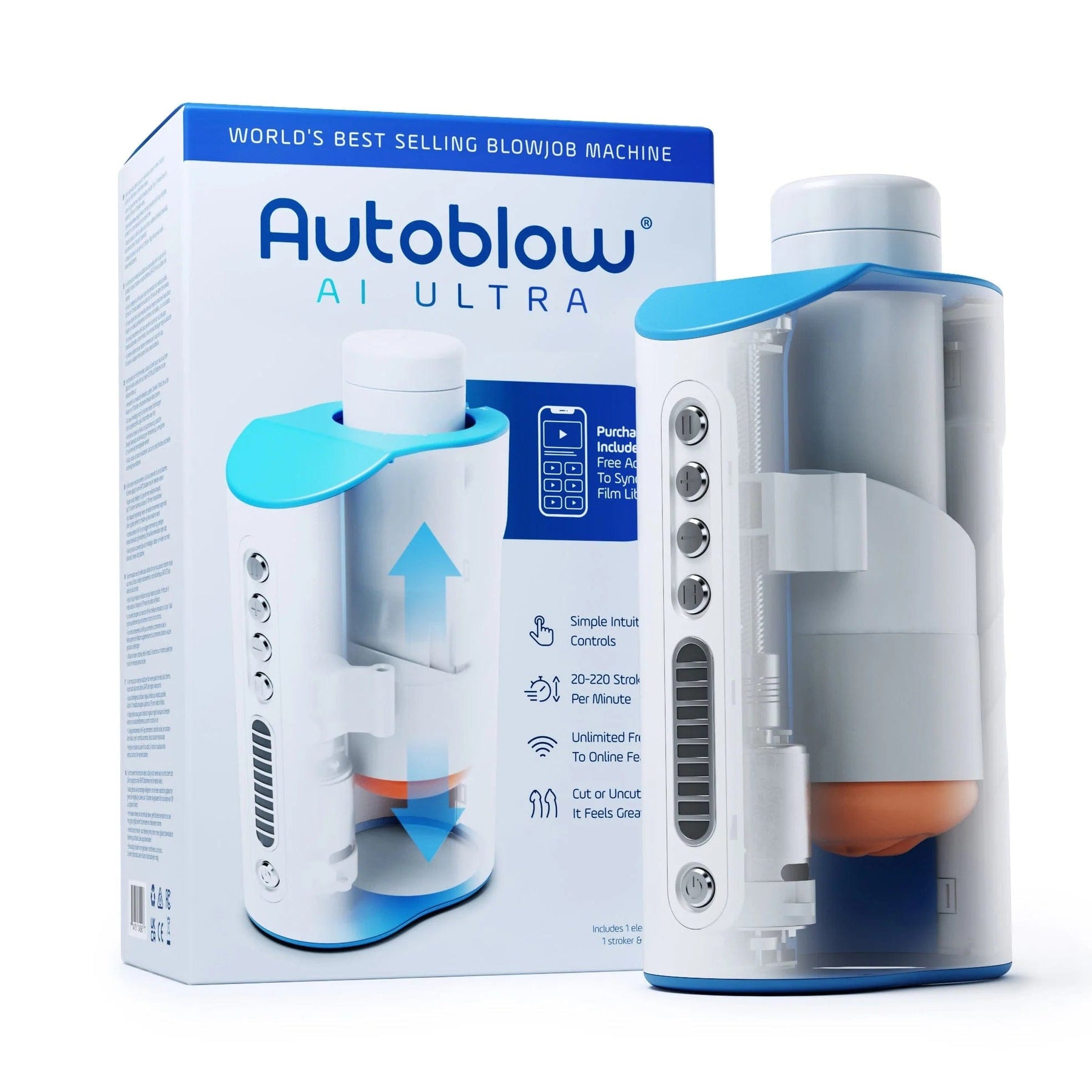 Autoblow - A.I+ 机器免提应用程序控制自慰器