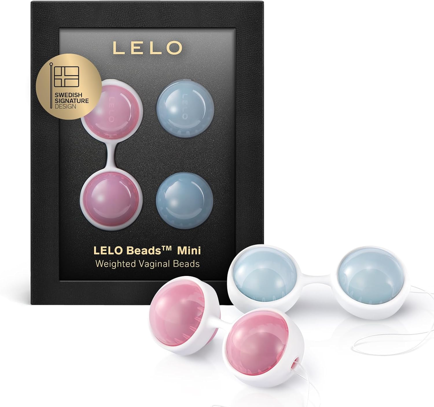 LELO Beads Mini Small Kegel Balls for Woman and for Beginners – Tone your Pelvic Floor with Weighted Balls Kit
