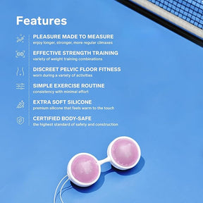 LELO Beads Mini Small Kegel Balls for Woman and for Beginners – Tone your Pelvic Floor with Weighted Balls Kit