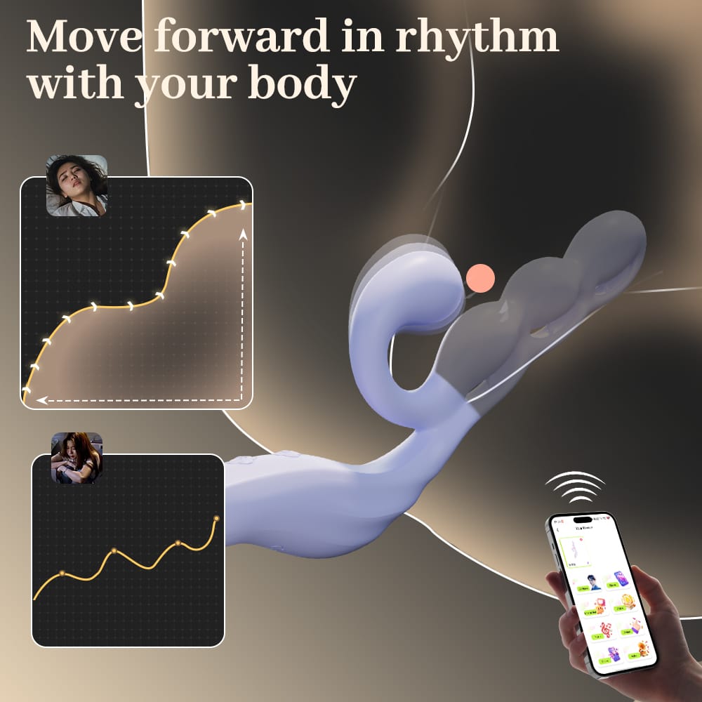 YEAIN Purple Grape App-Control Rabbit Vibrator with G-Spot & Clitoral Stimulation YEAIN 紫葡萄APP智能遥控兔耳震动棒女用