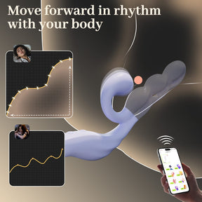 YEAIN Purple Grape App-Control Rabbit Vibrator with G-Spot & Clitoral Stimulation YEAIN 紫葡萄APP智能遥控兔耳震动棒女用