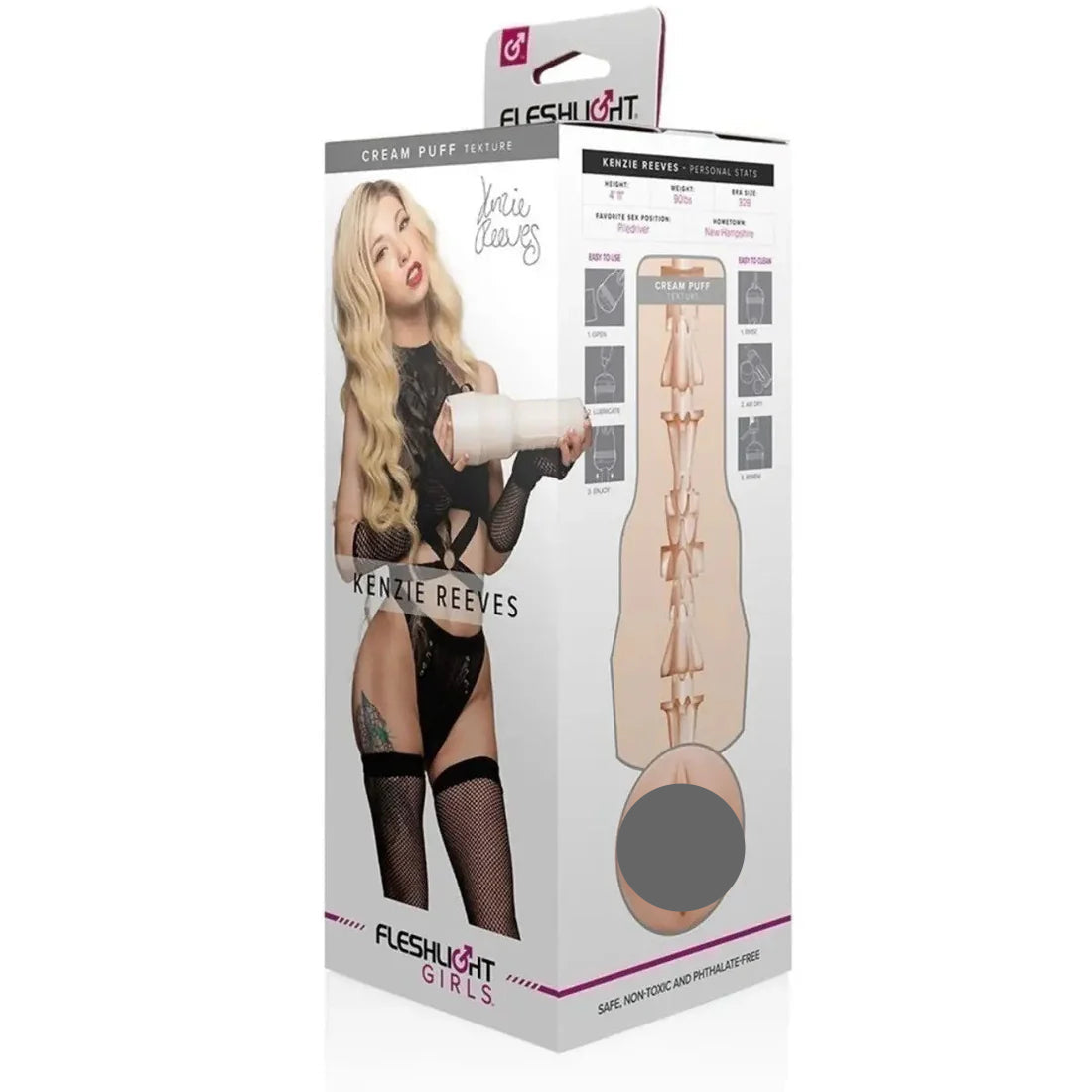 Fleshlight Girls - Kenzie Reeves Cream Puff Signature Vagina Masturbator