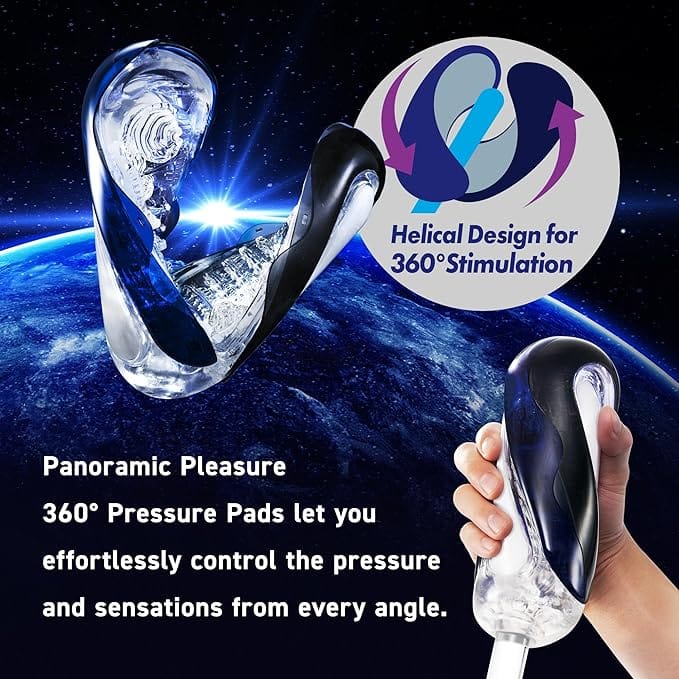 Tenga - Flip 360 Panoramic Pleasure Male Masturbator Midnight Purple