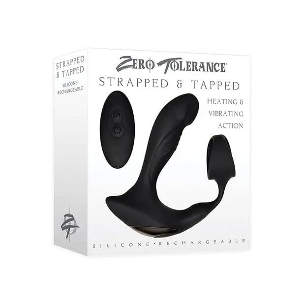 Zero Tolerance - Strapped and Tapped Heating Vibrating Prostate Massager (Black)