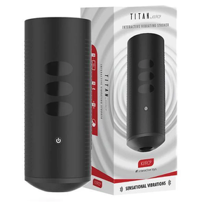 Kiiroo - Titan Interactive Vibrating Masturbator Stroker (Black)