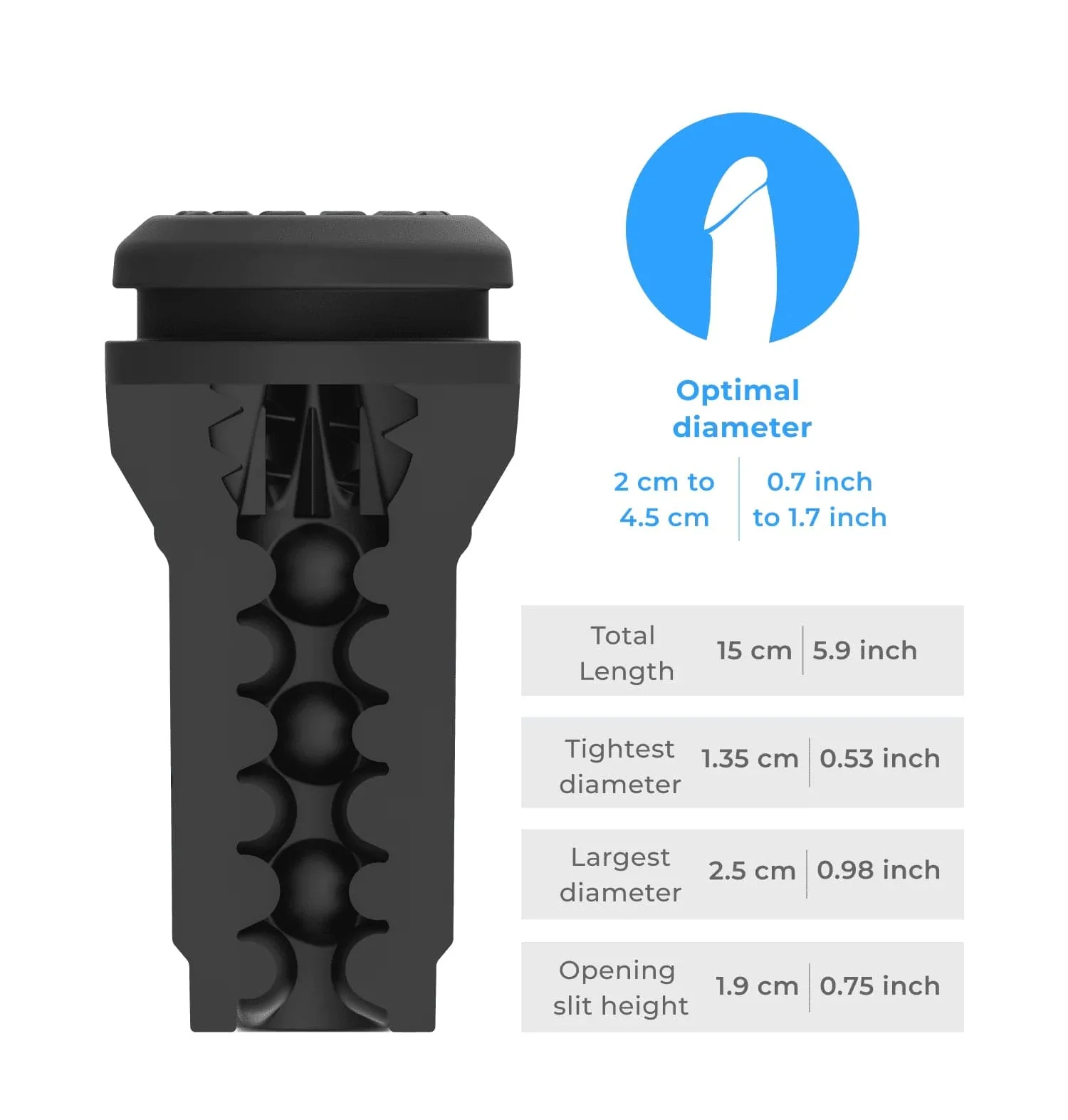 Kiiroo - Feel Pocket Stroker + PowerBlow Masturbator (Black)