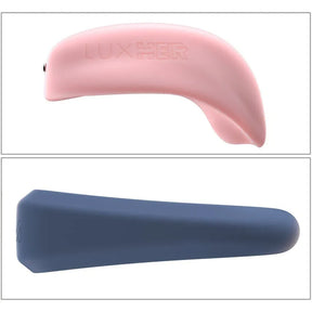 Kiiroo - Luxus App-Controlled Clit Massager Cock Ring Couple's Massager Set (Pink/Blue)
