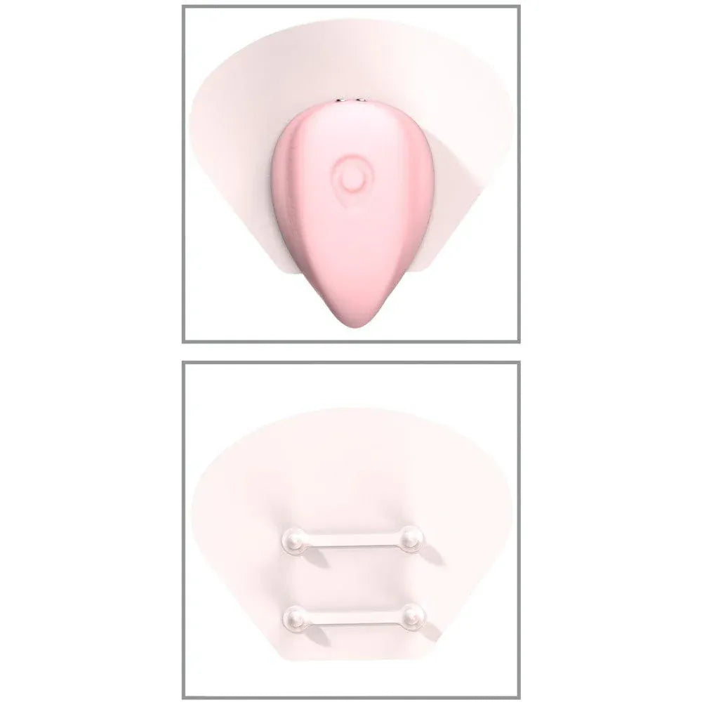 Kiiroo - Luxus App-Controlled Clit Massager Cock Ring Couple's Massager Set (Pink/Blue)