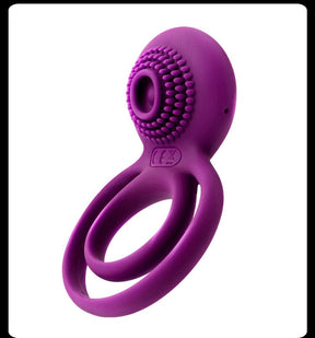 SVAKOM Tammy Vibrating Cock Ring for Men and Women Pleasure For Him For Couple Cock Ring Purple